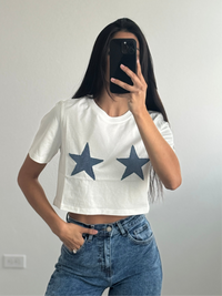 Stars crop T-shirt