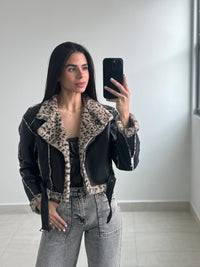 Leopard Luxe Leather Jacket