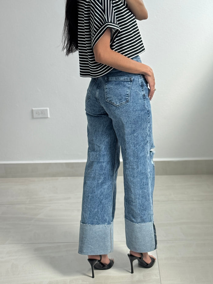 Vibrant vintage jeans