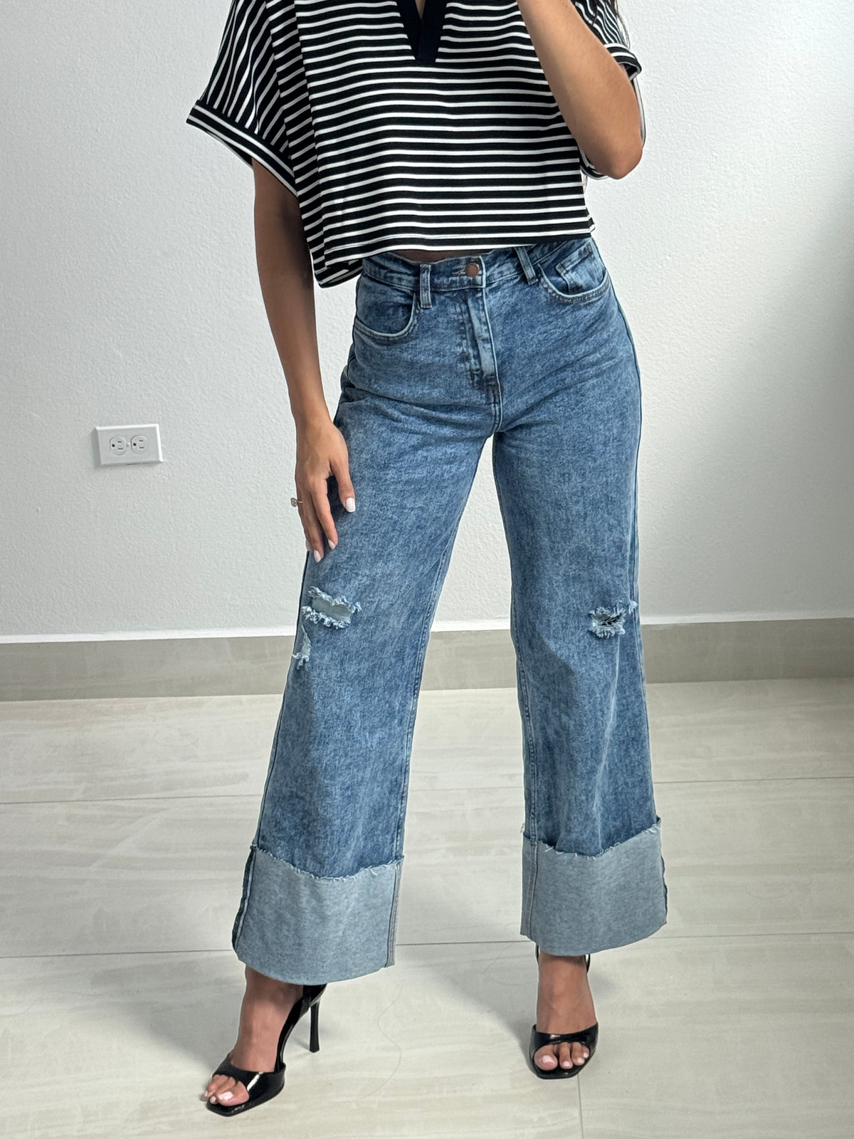 Vibrant vintage jeans