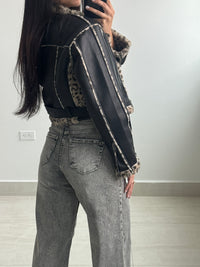 Leopard Luxe Leather Jacket