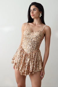 Gold Sequin Dress