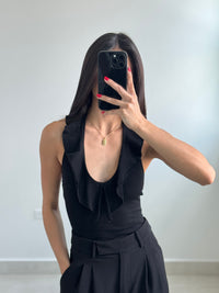 Halter neck bodysuit