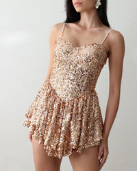 Gold Sequin Dress