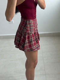 Plaid skort