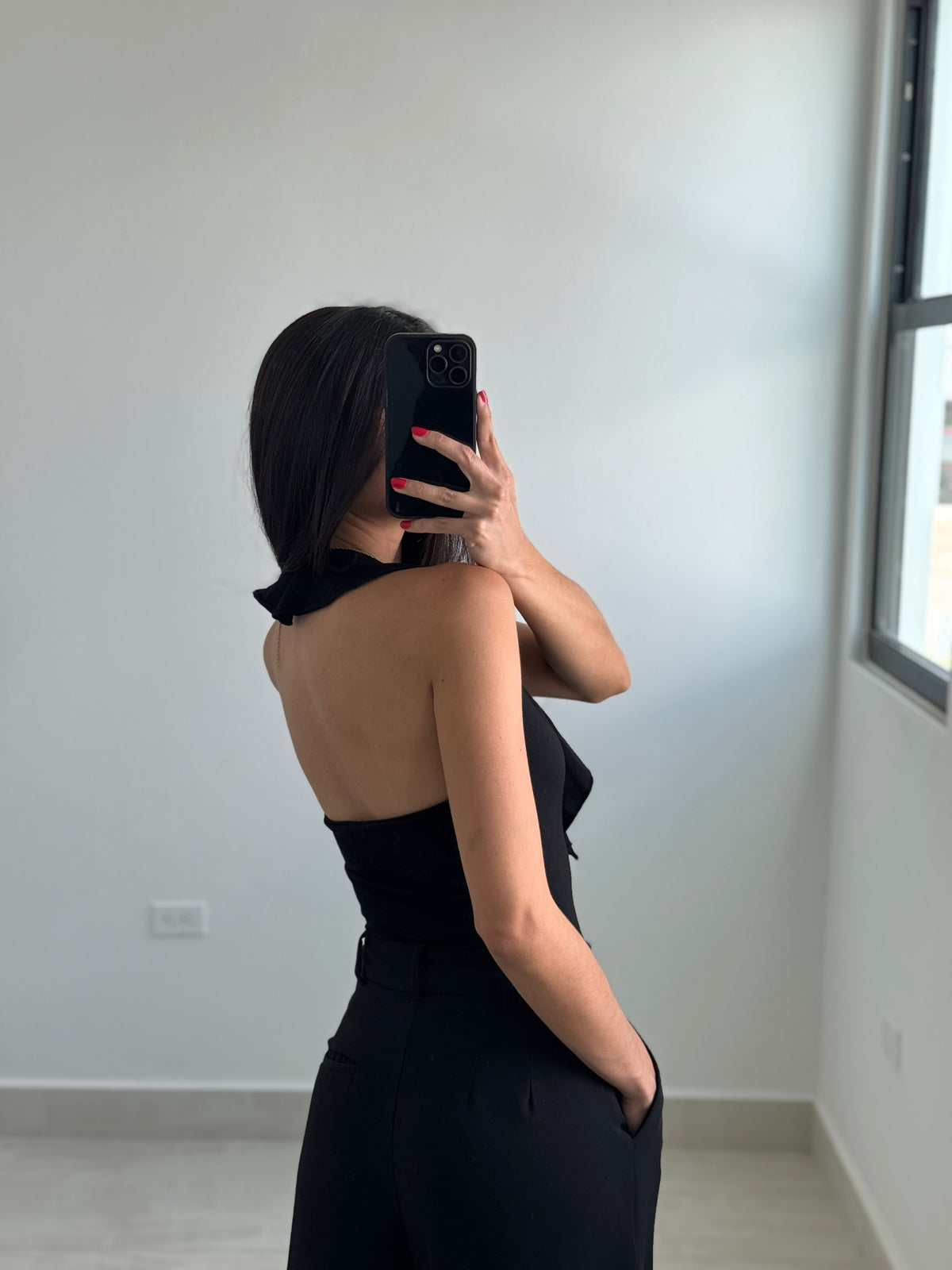 Halter neck bodysuit