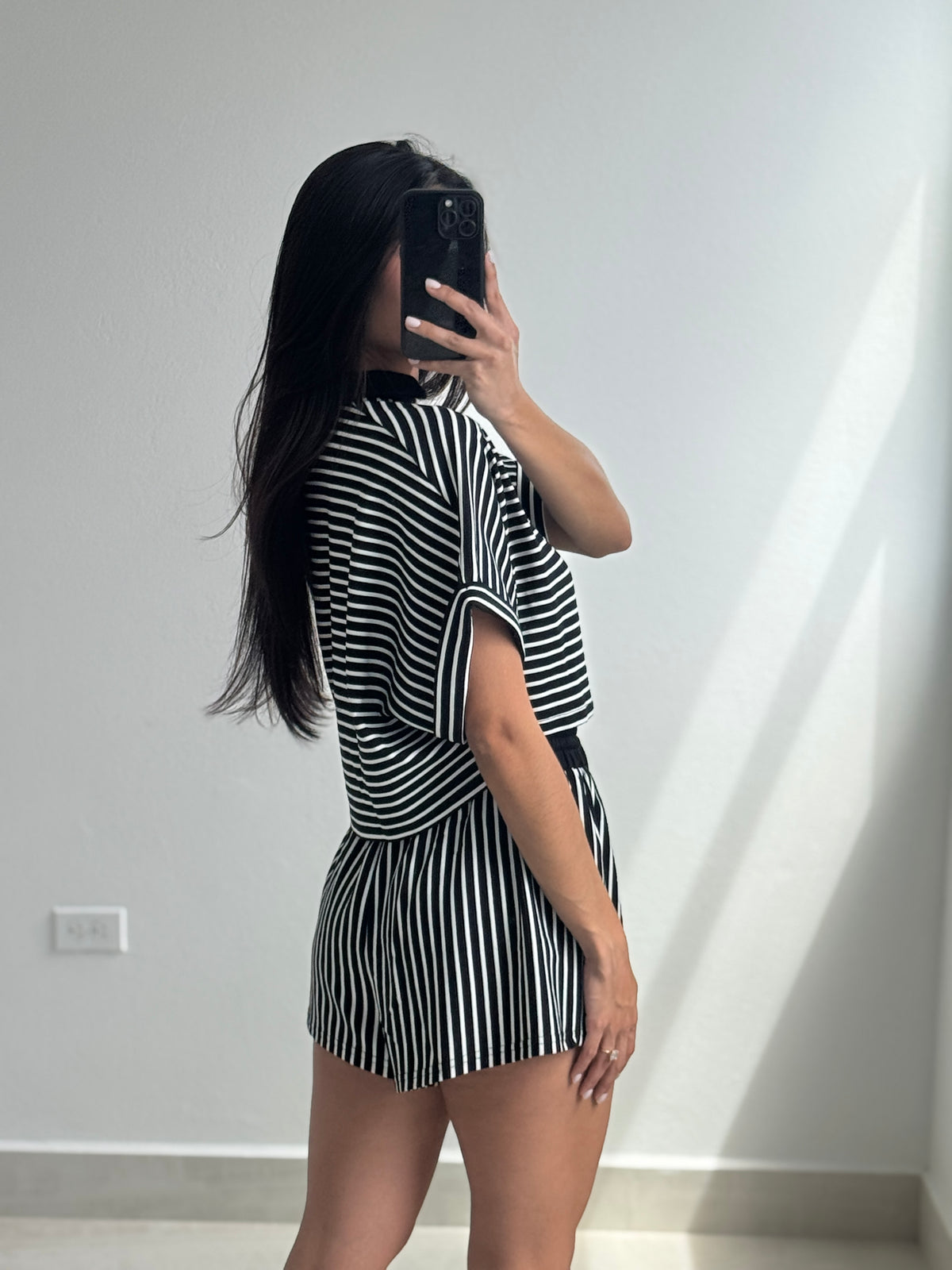 Knitted Striped Set