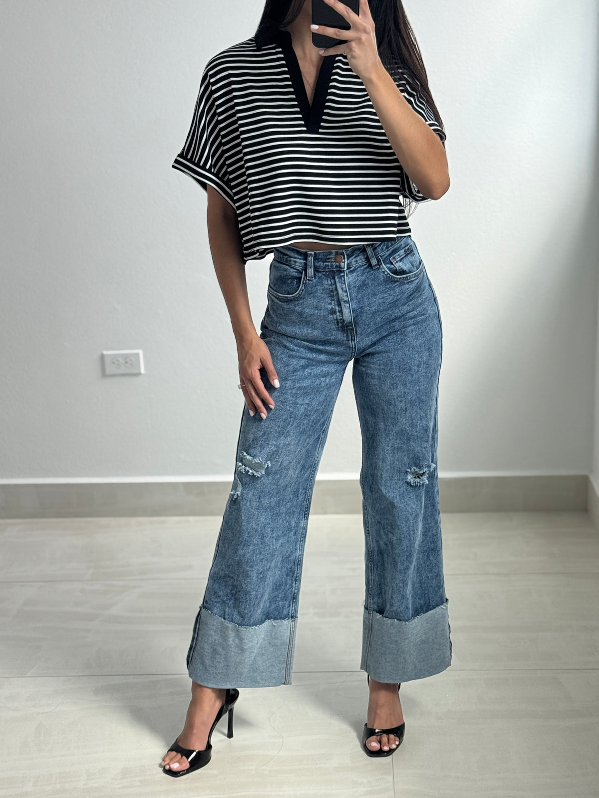 Vibrant vintage jeans