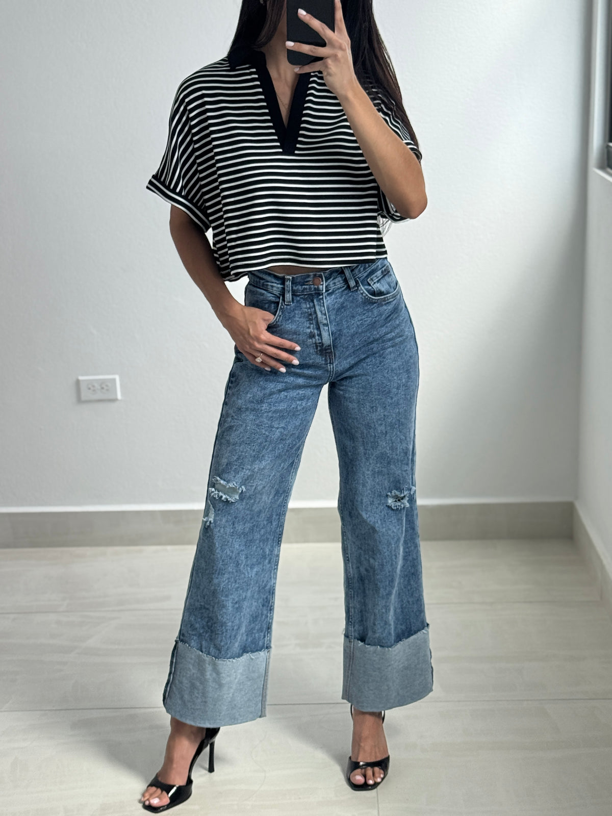 Vibrant vintage jeans