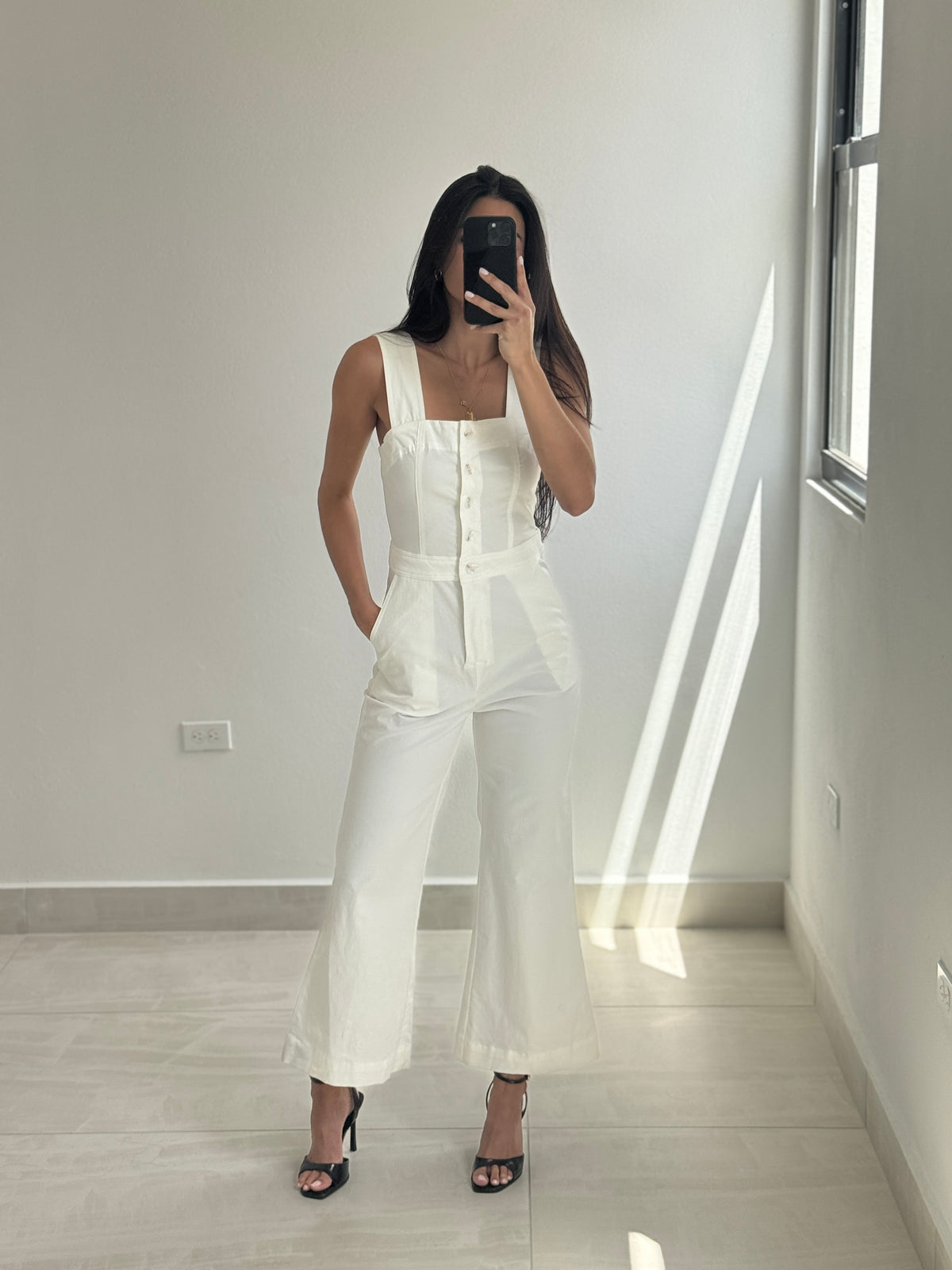Wide leg jumpsuit