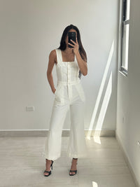 Wide leg jumpsuit